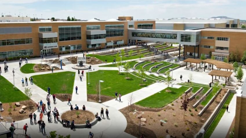 Campus scene from the archive